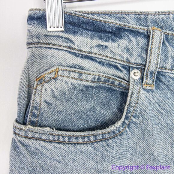 NEW Free People We the Free curvy straight  jeans button fly, women's size 30‎ - Picture 6 of 14
